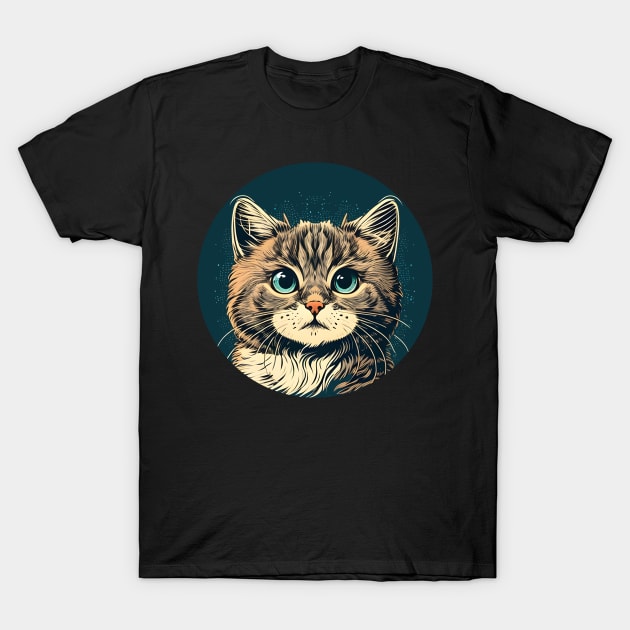 Happy Kitten Cat Face - Be happy Everyday T-Shirt by jordanfaulkner02